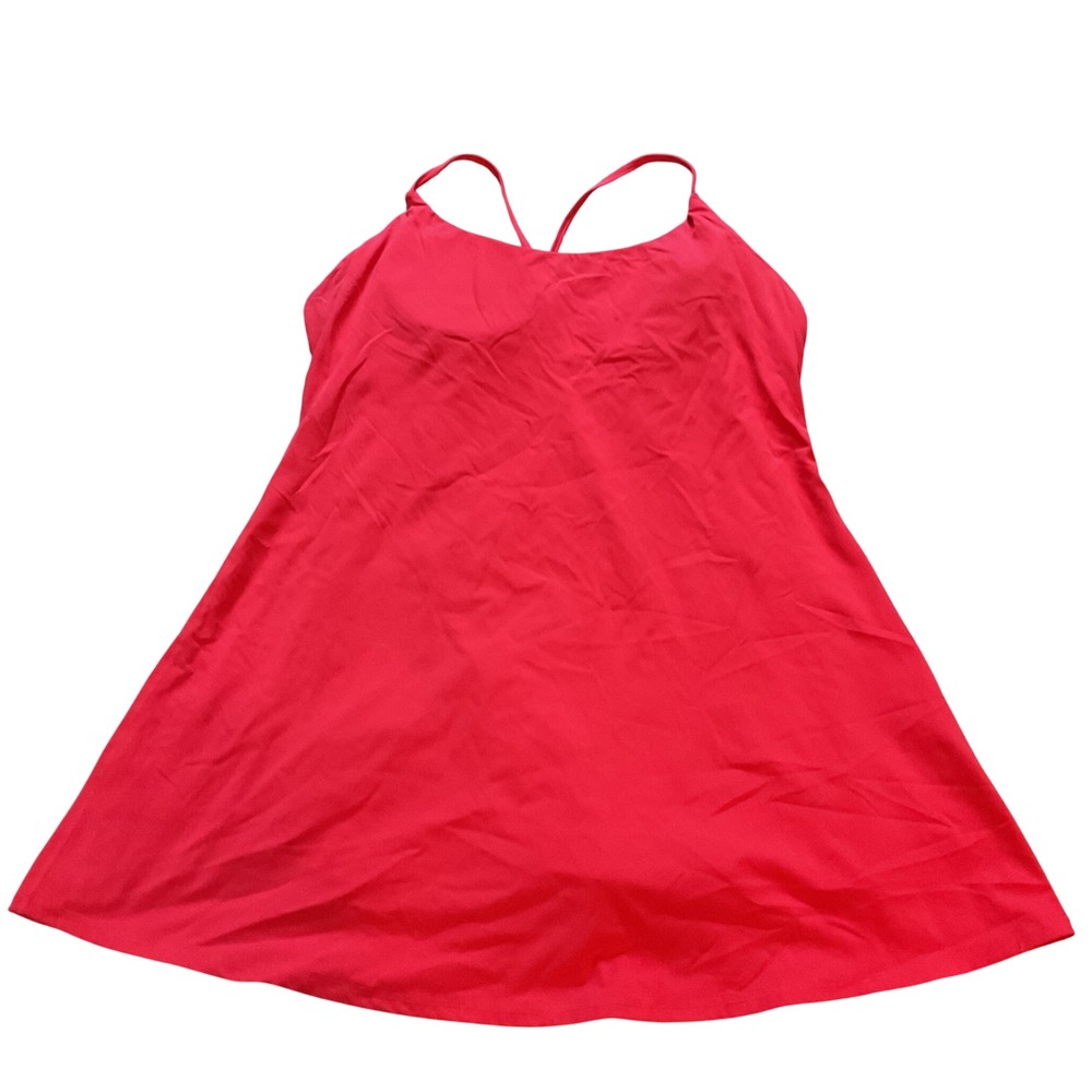 Halara Everyday Activity Dress Red XL Built-in Shorts Romper Liner Activewear